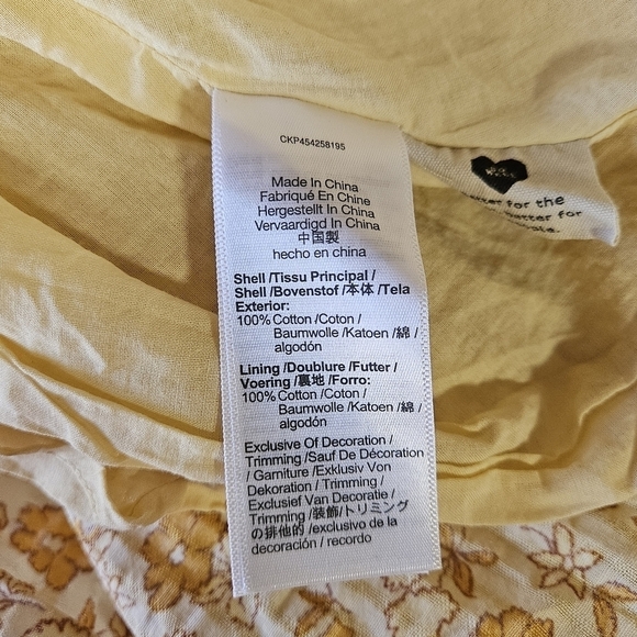 Madewell Eyelet-Trim Tiered Mini Dress in Piccola Floral French Vanilla Large - Picture 7 of 8